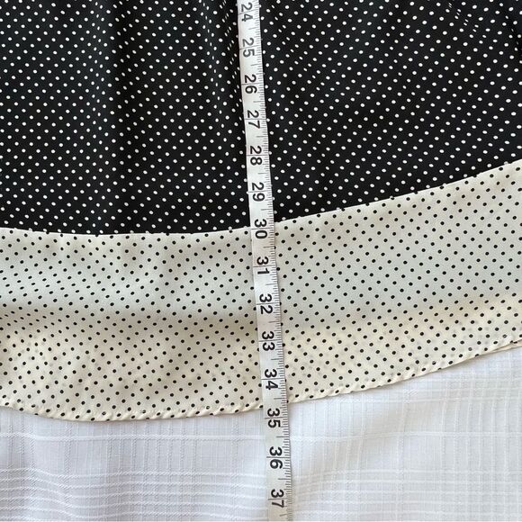 Maurices Black Cream Polka Dot Halter Dress Casual Part Dress Size M - Picture 11 of 14
